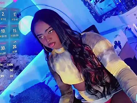 TheperfectblackTS from StripChat is Freechat